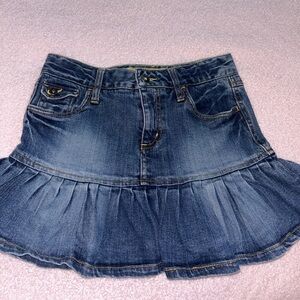 VINTAGE 2000s MUDD DENIM MINI SKIRT